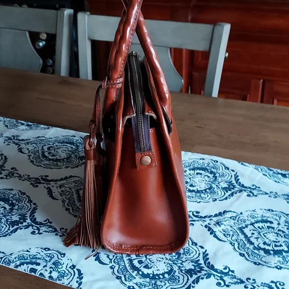 Patricia Nash Leather Small Satchel, Vintage - Picture 6 of 16